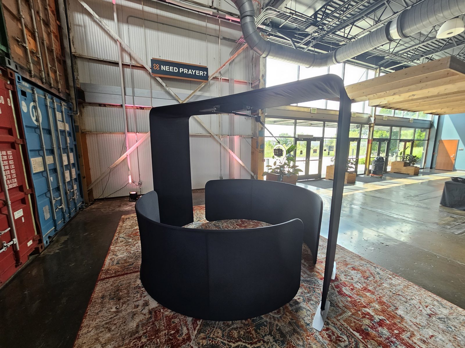 360 overhead video booth rental at Cincinnati corporate event